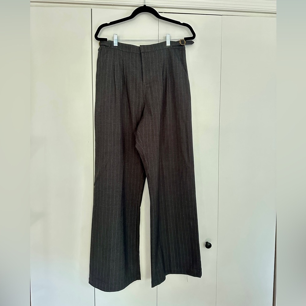 Heartloom Charcoal Pinstripe Dress Pants